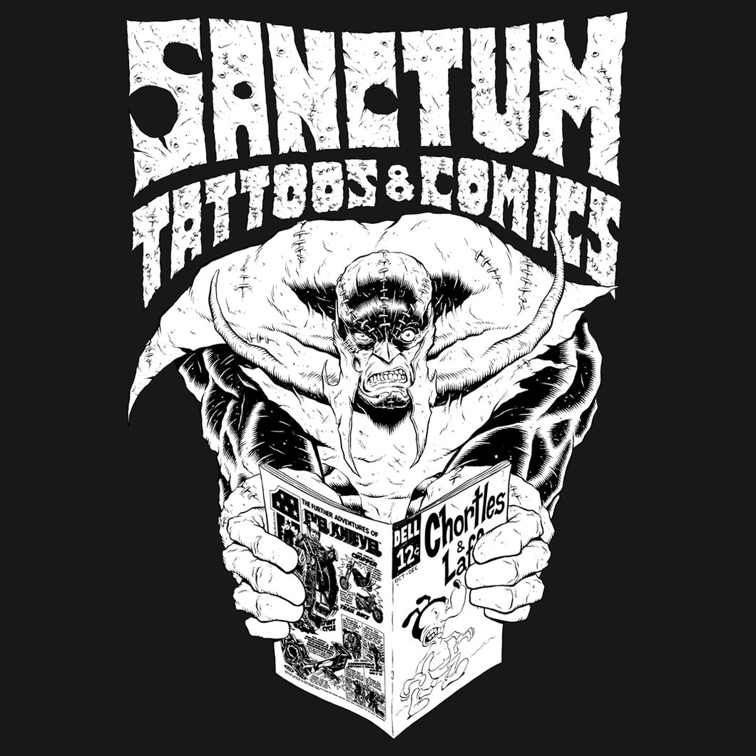 Sanctum Chortles & Laffs Reader T-Shirt