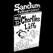 Load image into Gallery viewer, Sanctum Chortles &amp; Laffs Comic T-Shirt
